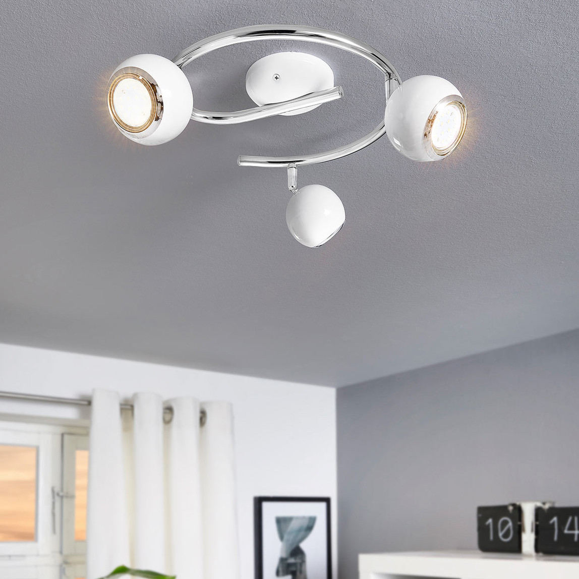    Eglo Bimade 2.5 W Ledli GU10 Duy Yuvarlak Sıvaüstü Spot 3 Adet Beyaz  