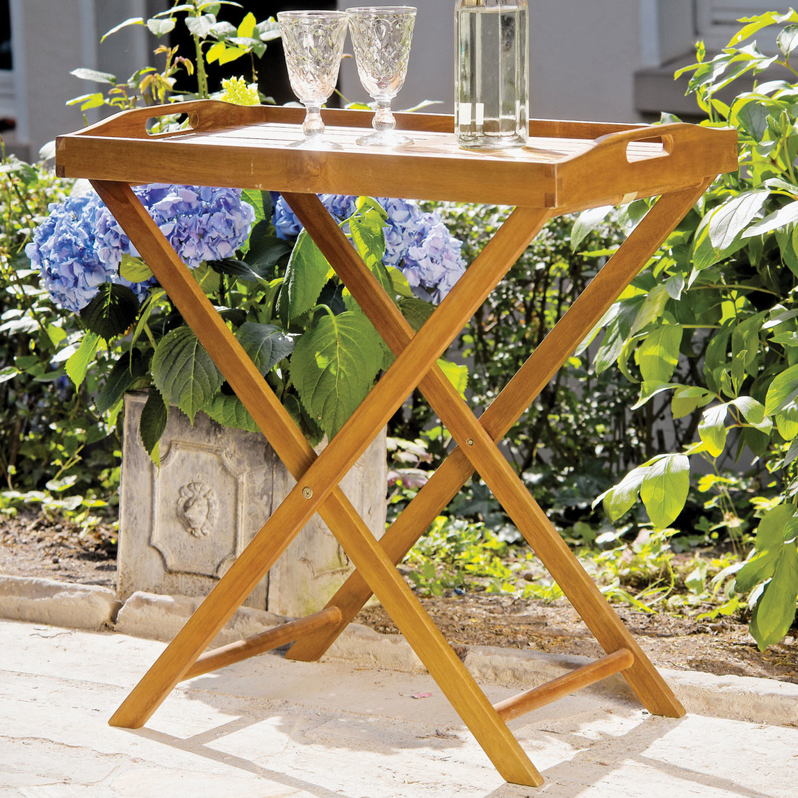    Sunfun Diana Ahşap Servis Masası  