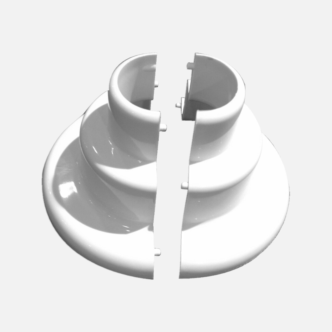    Renk Profil Kısa Tekli Kalorifer Petek Boru Gizleyici  Beyaz  