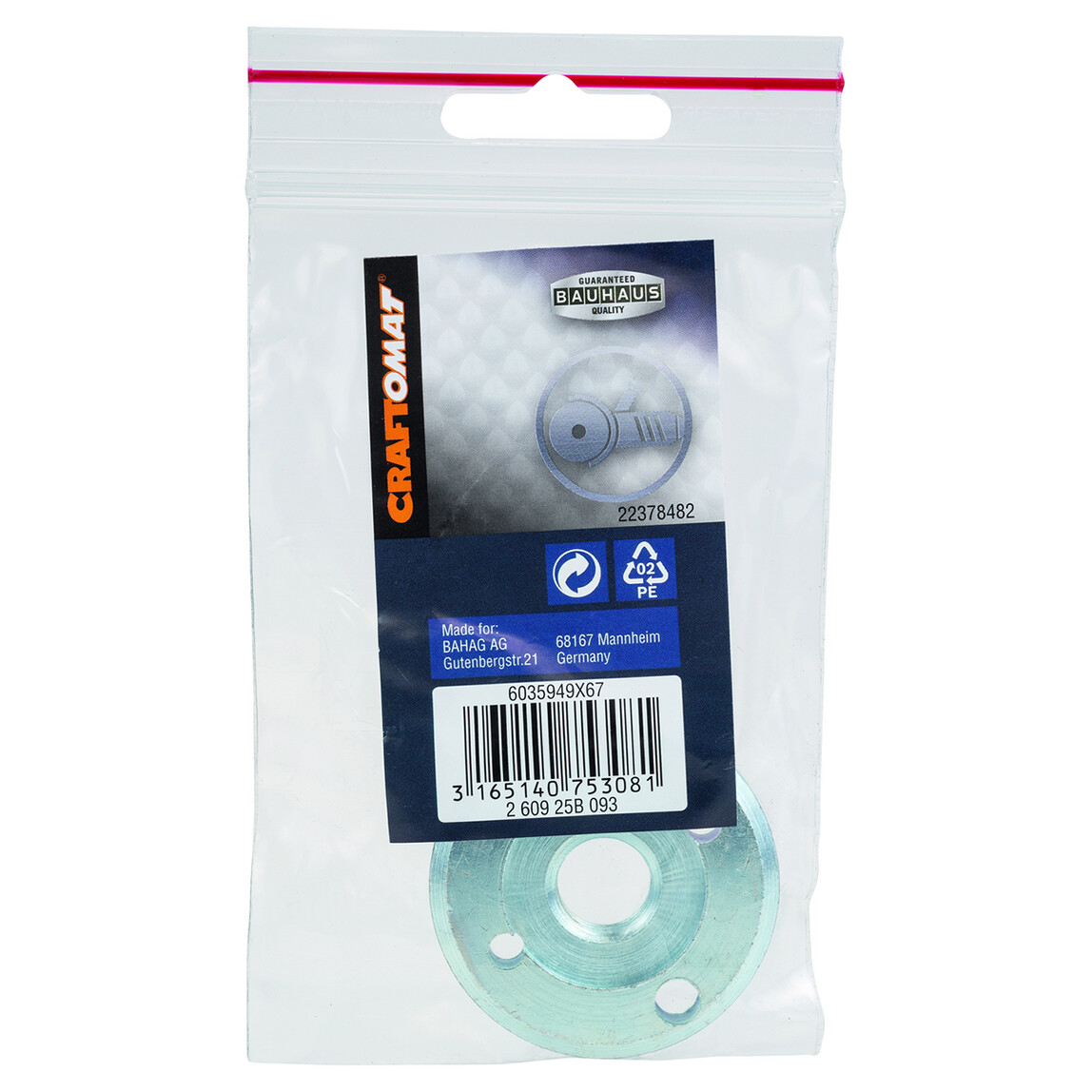    Craftomat Taşlama İçin Sıkma Somunu  