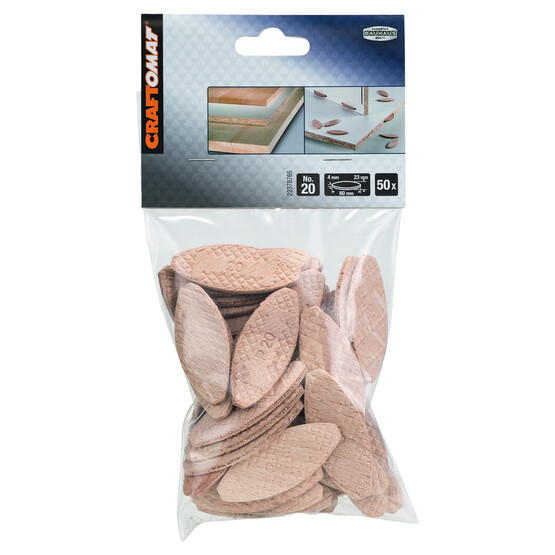 Craftomat Yassı Dübel 4x23x60 mm (50 adet) 