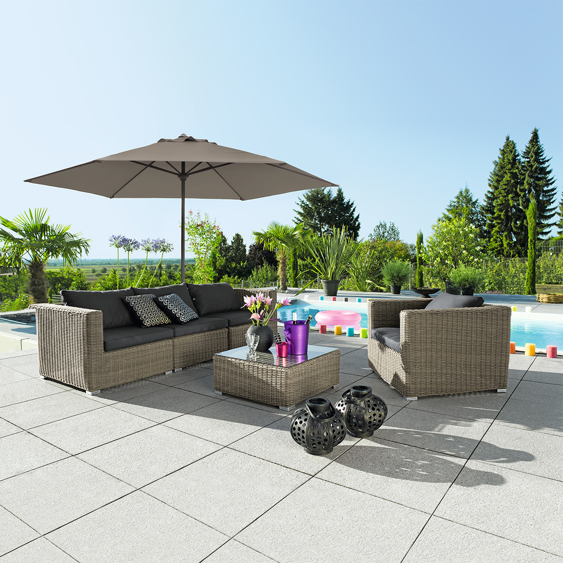    Sunfun Trentino II Şemsiye Kahverengi 300 cm  