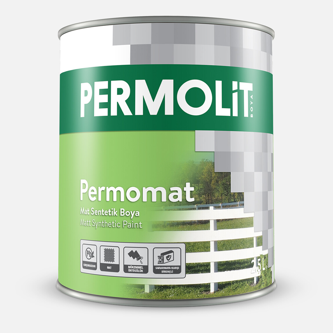    Permolit 2,5Lt Permolit Mat Sentetik Boya Beyaz 