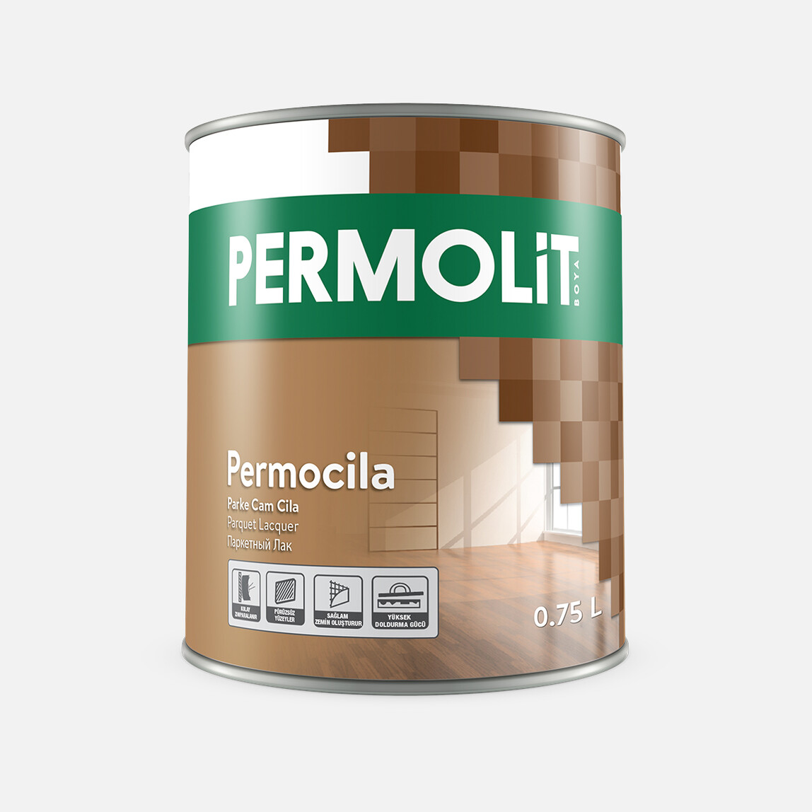    Permolit 0,75 lt Permolit Parke Cam Cila Parlak 