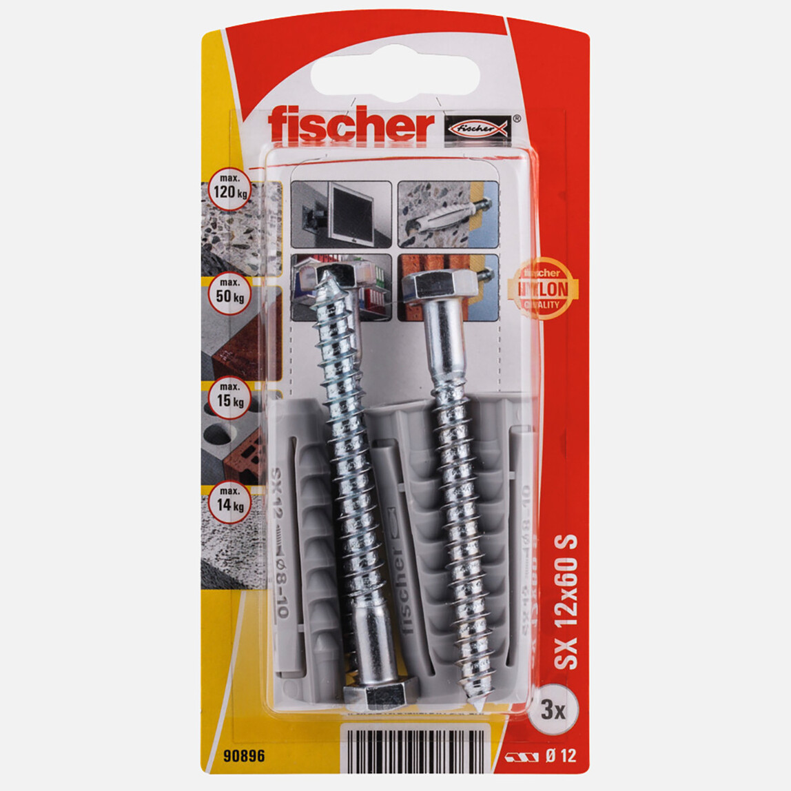    Fischer SX 12/60 Vidalı Genleşen Dübel   