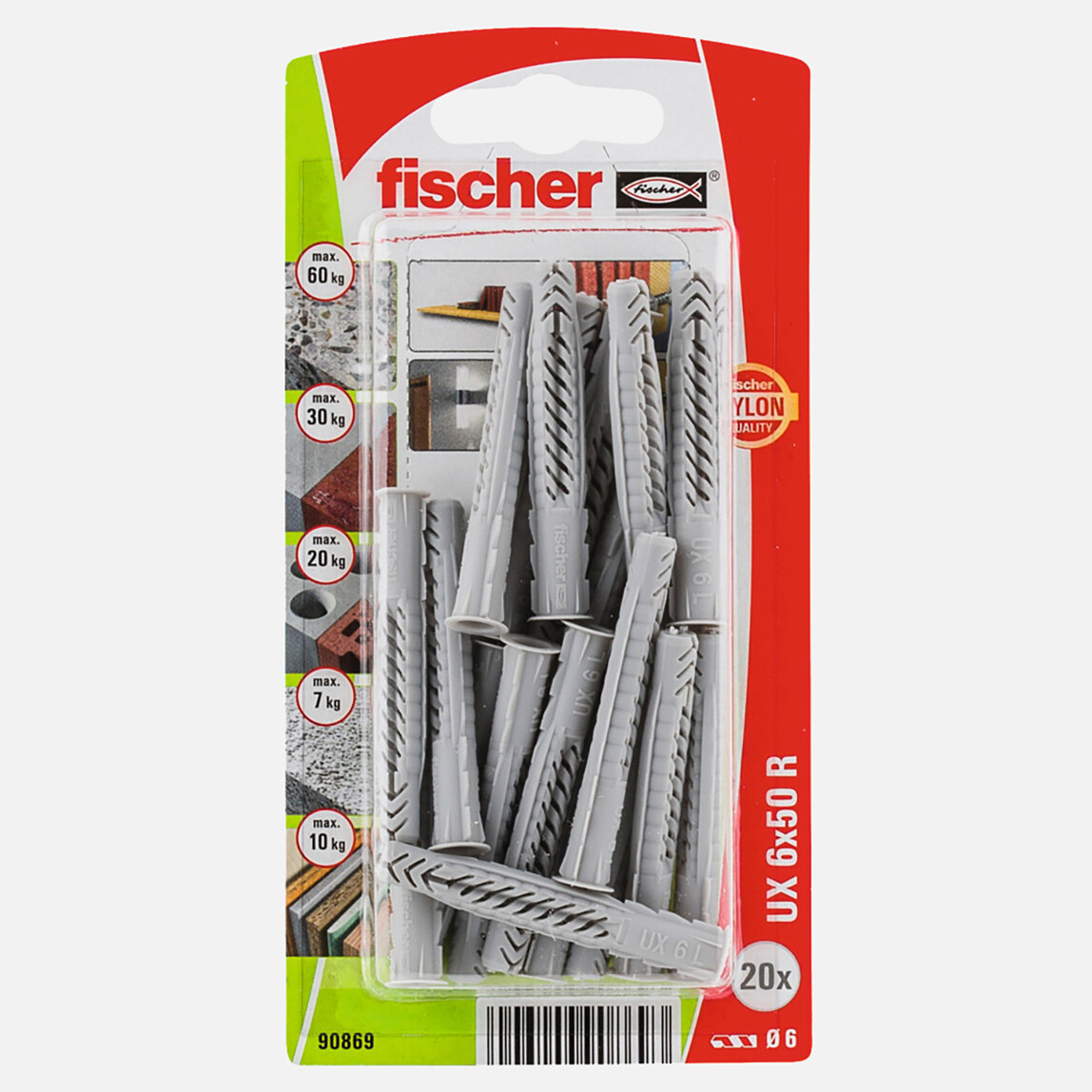    Fischer UX 6x50 Universal Dübel   