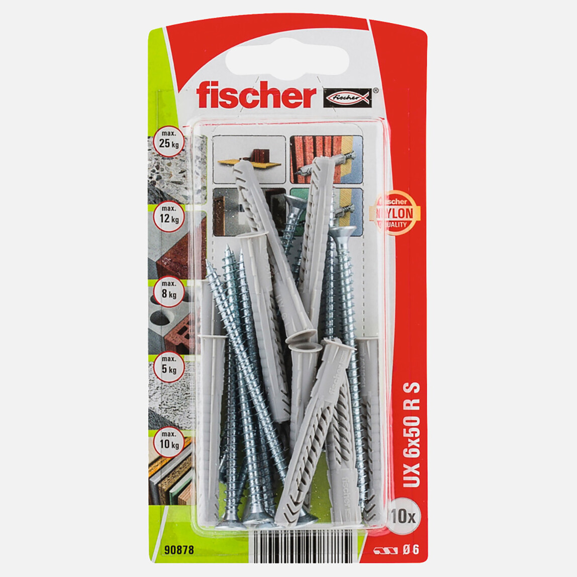    Fischer UX  6x50 Vidalı Universal Dübel   