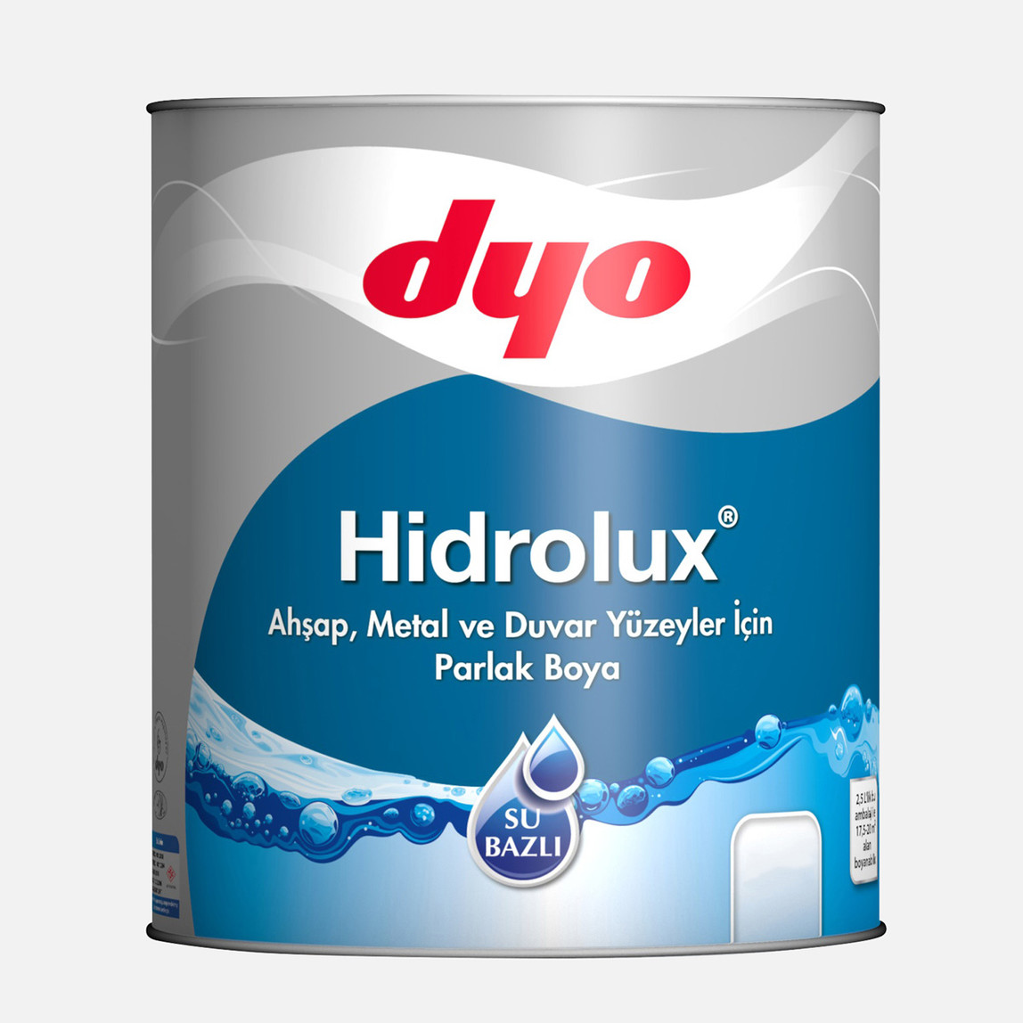    Dyo 2,50Lt Hidrolux Beyaz Su Bazlı Yağlı Boya 