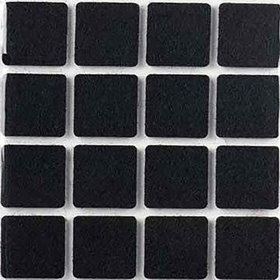 Adilon Yapışkanlı Keçe 25x25mm 16'li Siyah 