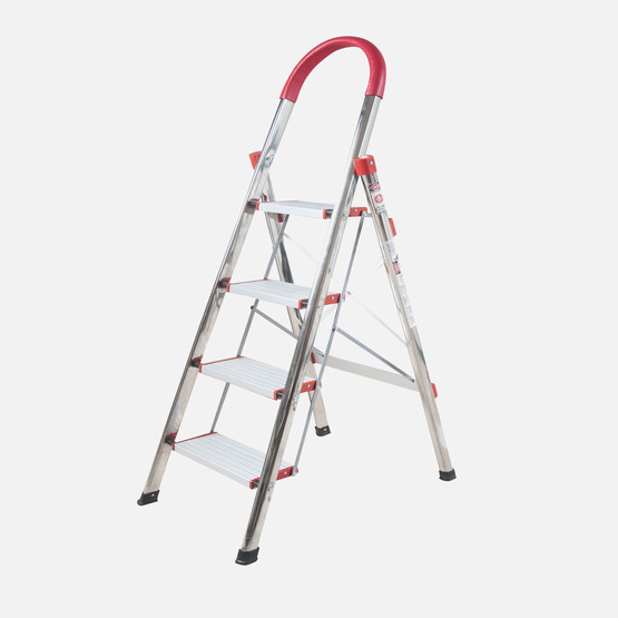 Stabilit Alüminyum 4 Basamak Katlanabilir Ev - Ofis Tipi Merdiven 