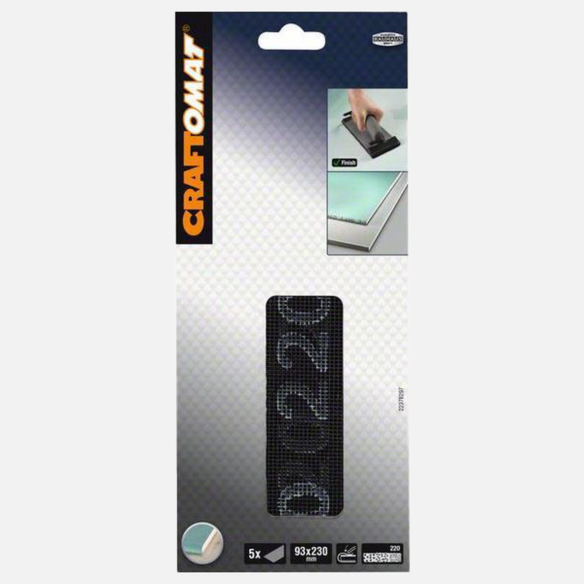    Craftomat -Sanding Screen 93x230 mm P220  