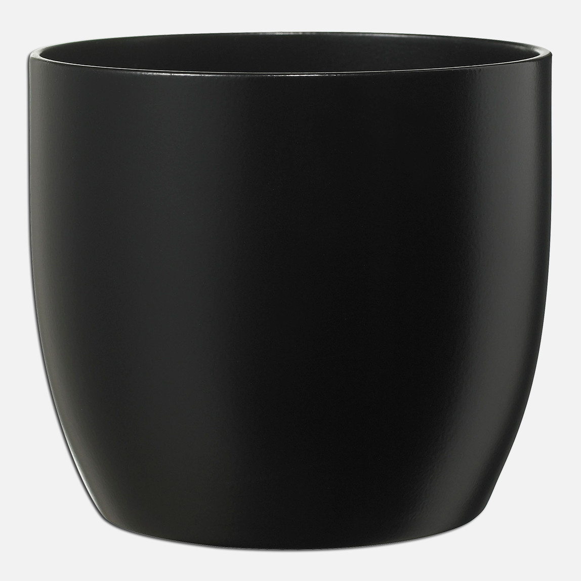    Basel Fashion Saksı Mat Siyah 19 cm 
