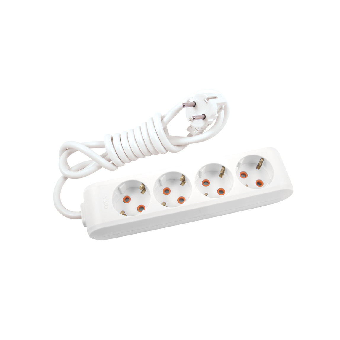    Viko Multi-Let 4'Lü Topraklı Kablolu Çocuk Korumalı 3 Metre Priz Beyaz  