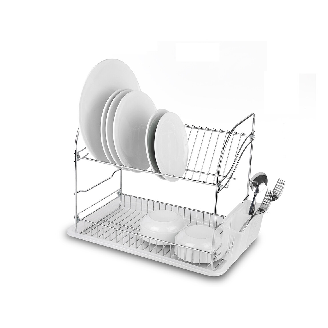    Tekno-tel Dikdörtgen 2 Katlı 44x27x34.5 cm Metal Tabaklık 