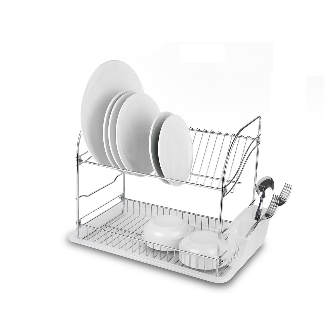    Tekno-tel Dikdörtgen 2 Katlı 44x27x34.5 cm Metal Tabaklık 