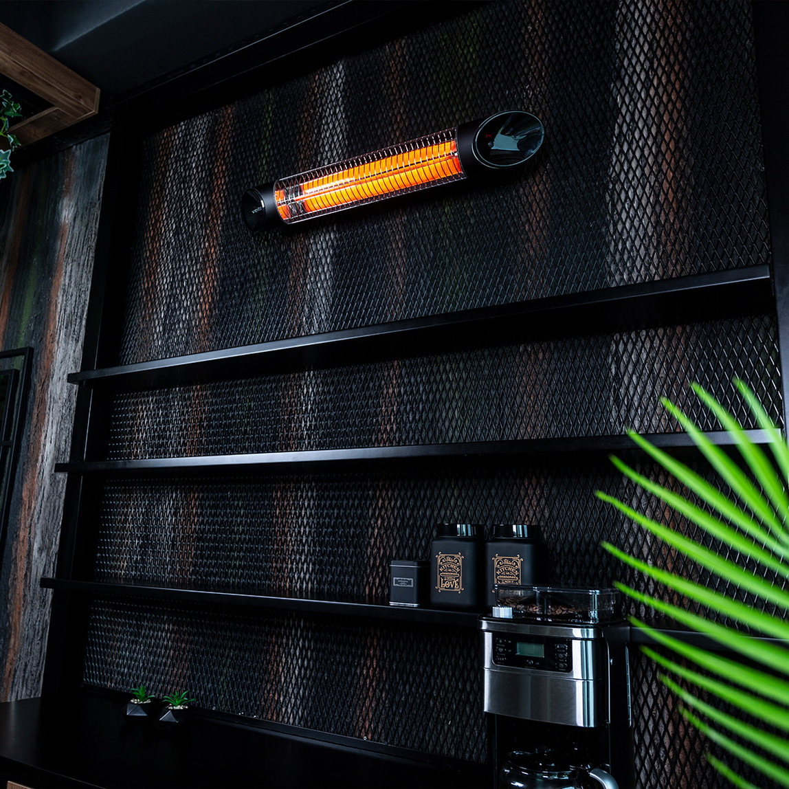    Veito Infrared 2500W Blade S Duvar Tipi Isıtıcı Siyah  