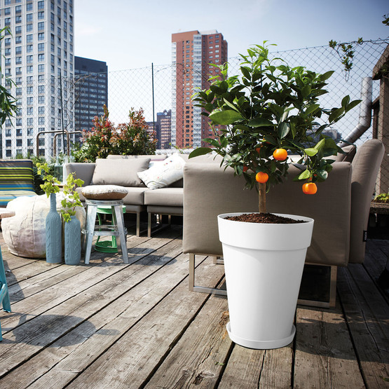 Elho Saksı Beyaz Loft Urban  