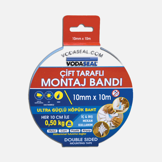 Vodaseal Çift Taraflı Montaj Bandı Beyaz 10MMX10M
