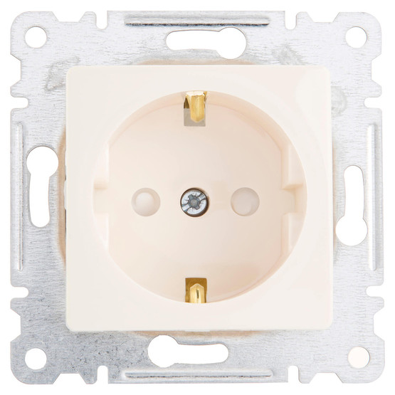 Makel Lıl Nat K Çocuk Korumalı Topraklı  Priz Krem  