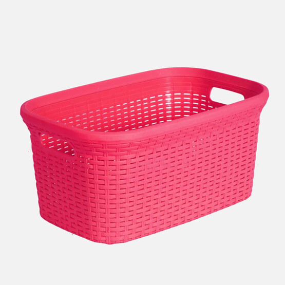 Saban Hasır Görünümlü Çamaşır Selesi 35lt Fuşya 