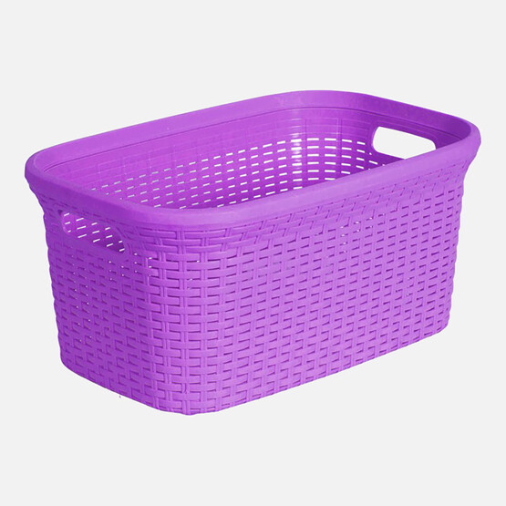 Saban Hasır Görünümlü Çamaşır Selesi 35lt Mor 