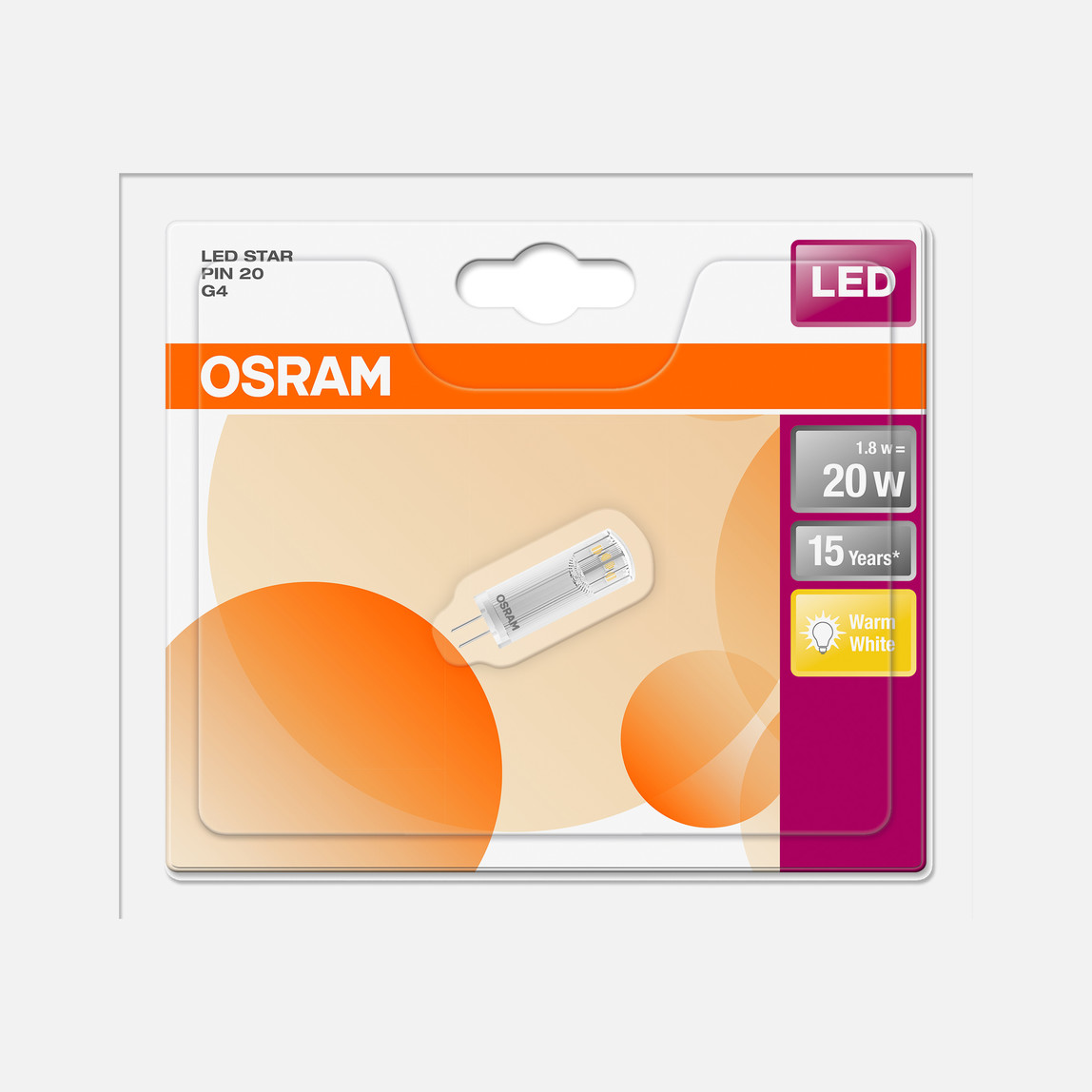    Osram Star Led 2.1 W Sarı Led G4 Duy Led Ampul   
