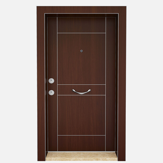 Ankara Çelik Kapı Kroma Mat Porte Ceviz Çelik Kapı