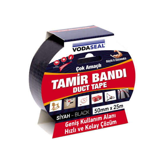 Vodaseal Duck Tape Tamir Bandı Siyah 50MMX25M
