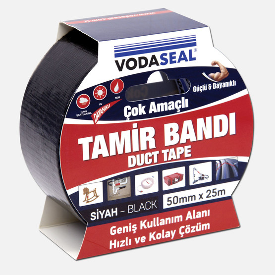 Vodaseal Duck Tape Tamir Bandı Siyah 50MMX25M
