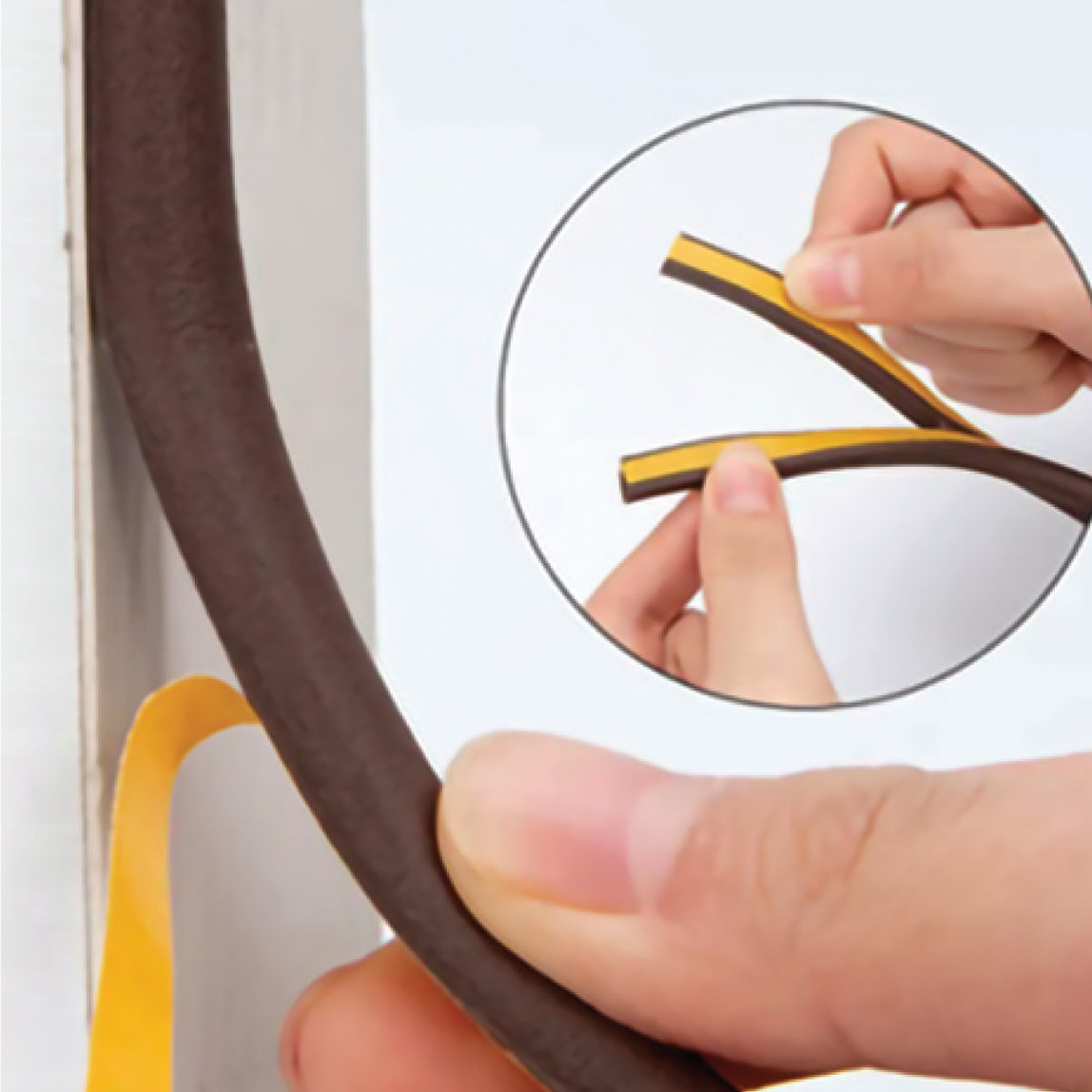    Vodaseal Kapı Pencere Bandı D Profil 6,25 mt Kahverengi  