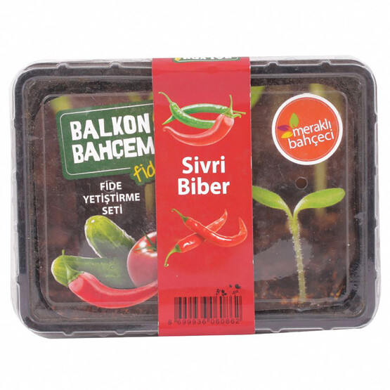 Balkon Bahçem Biber Fide Yetiştirme Kiti