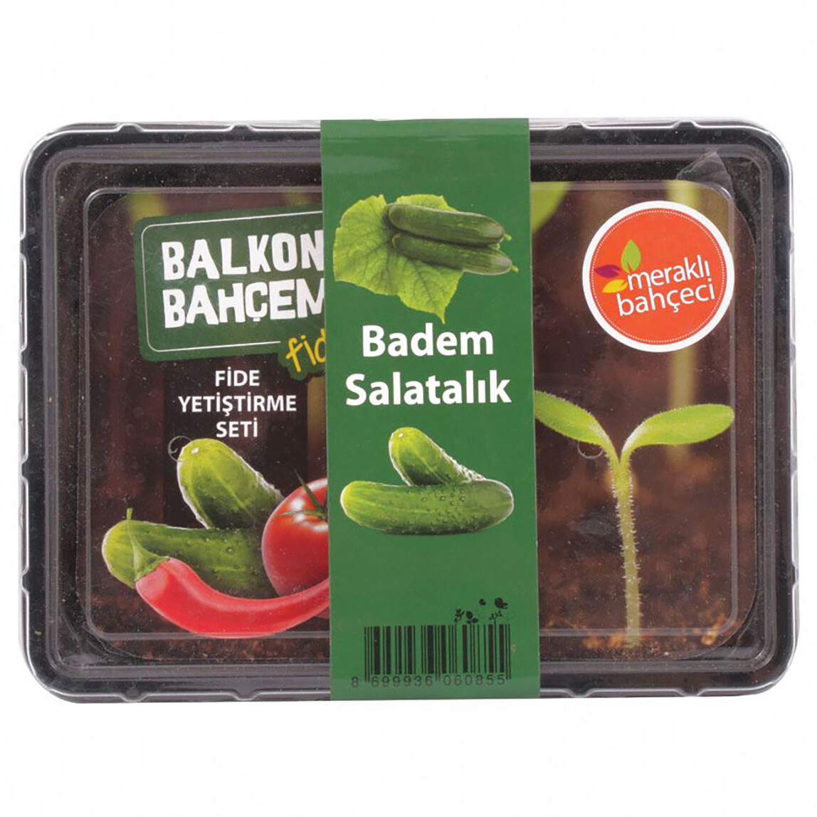    Balkon Bahçem Salatalık Fide Yetiştirme Kiti 