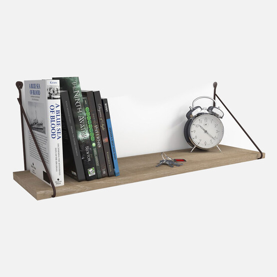 Endpa Armoni Dikdörtgen Salon Dekoratif Raf Seti Sarı 