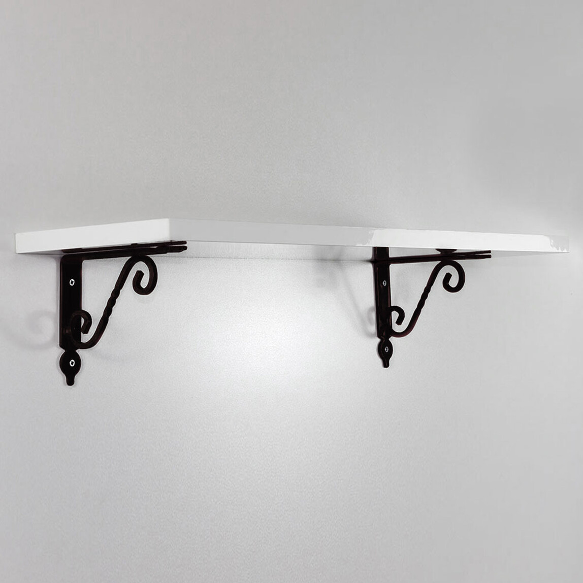    Endpa Retro Dikdörtgen Salon Dekoratif Raf Seti Beyaz   