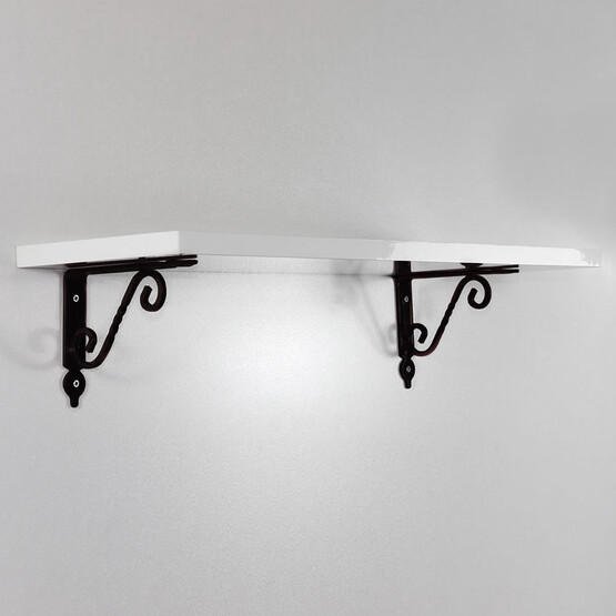 Endpa Retro Dikdörtgen Salon Dekoratif Raf Seti Beyaz  