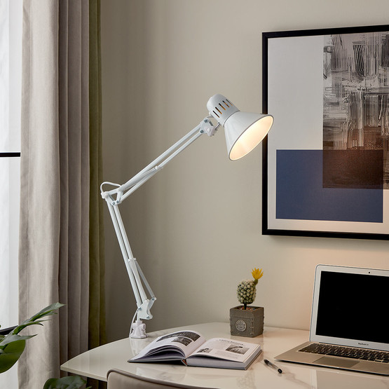 Eglo Firmo E-27 Duy 1x40W Masa Lambası Beyaz 