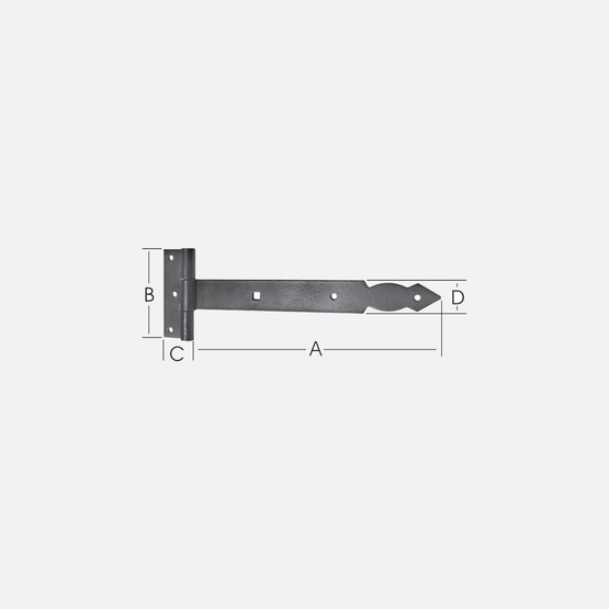 Ermo Dekoratif Kuyruklu Menteşe 120 mm Siyah 