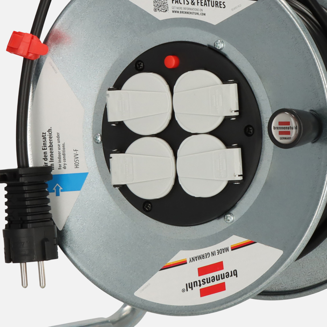    Brennenstuhl 3X1,5 25 Metre İç Mekan Kablolu Makara 