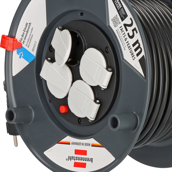 Brennenstuhl 3X1,5 25 Metre İç Mekan Kablolu Makara  