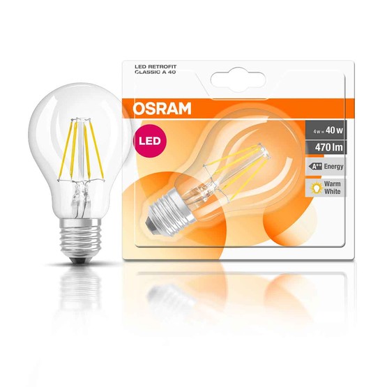 Osram Rf CLA 40 4 W Sarı Klasik E27 Duy Led Ampul  