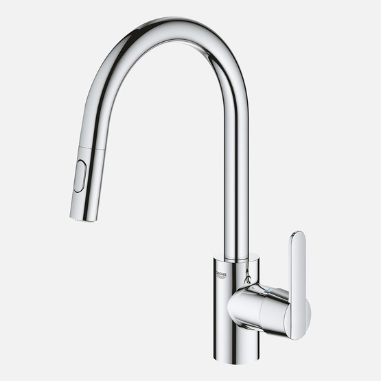 Grohe Get Spiralli Tek Kumandalı Eviye Bataryası 