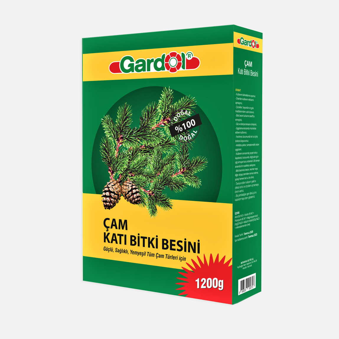    Gardol Çam İçin Katı Gübre 1200gr  