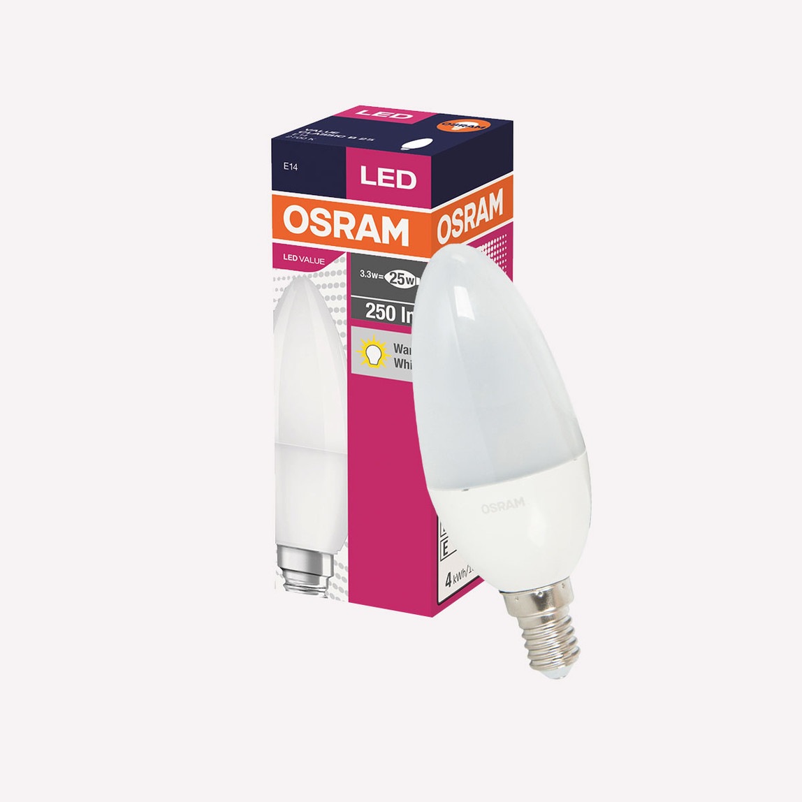    Osram Value CLB40 6 W Sarı Mum E14 Duy Led Ampul   