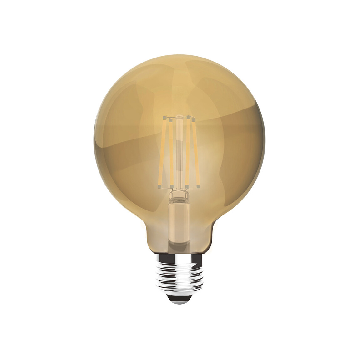    Ecolite Vıntage Gold Globe 4 W Sarı Klasik E27 Duy Led Ampul   