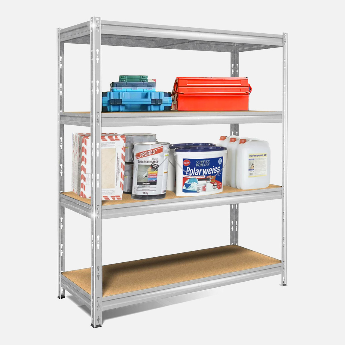    Regalux Metal 4 Katlı Raf 160x60x180 cm 