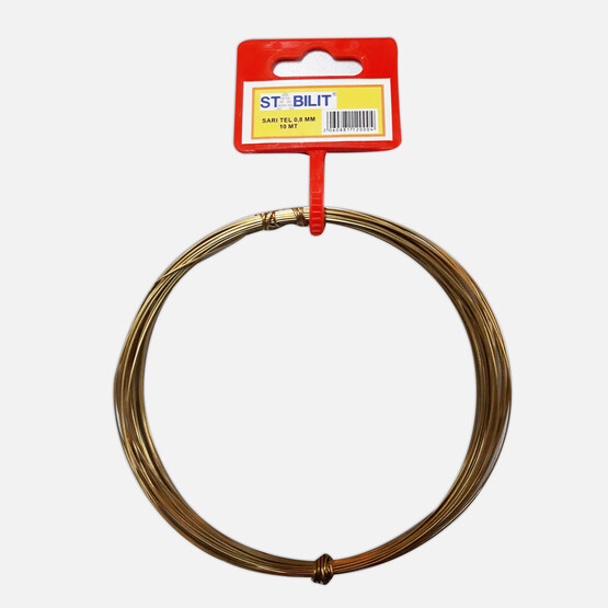 Yeni Özel Sarı Tel 0,8 mm 10 Mt.  