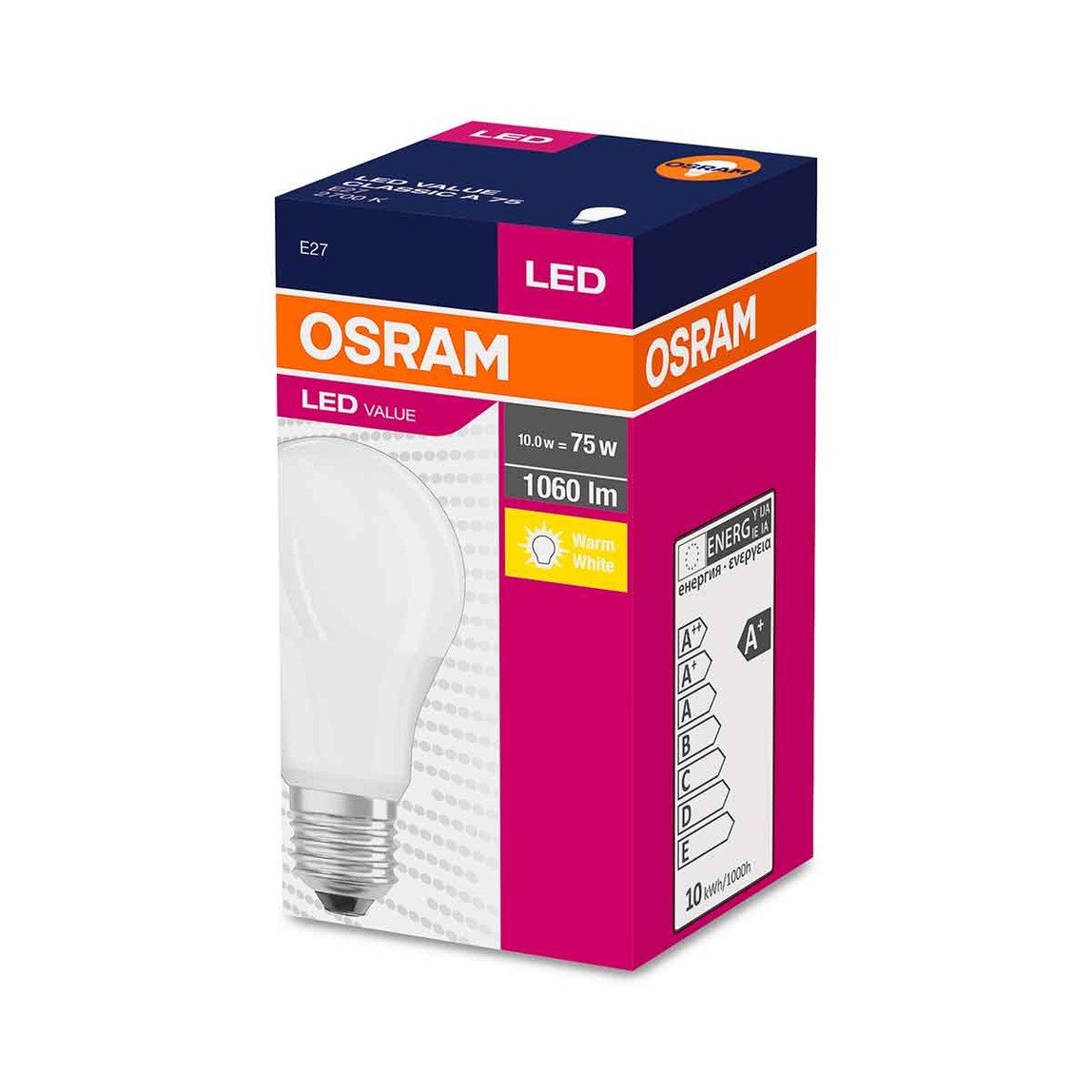    Osram Value CLA75 11.5 W Sarı Klasik E27 Duy Led Ampul   