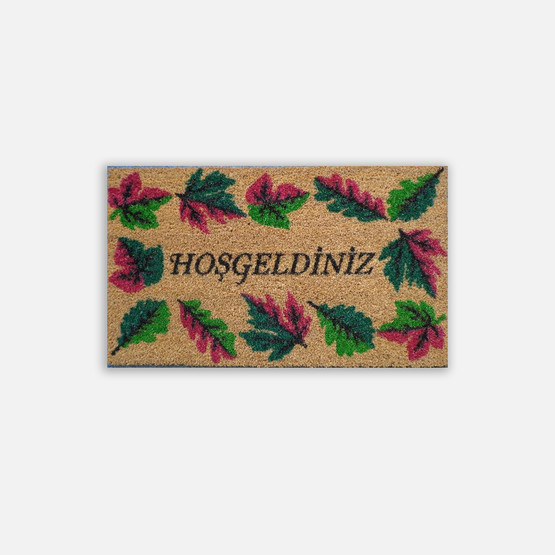 Ekol Hoşgeldiniz Yaprak Baskılı Koko Paspas 50x90 cm
