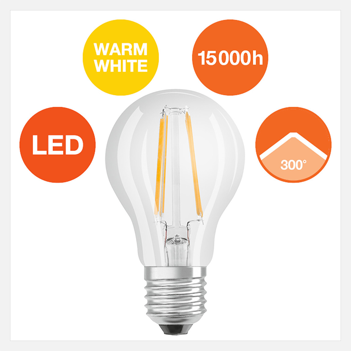    Osram 7 W Sarı Klasik E27 Duy Led Ampul   