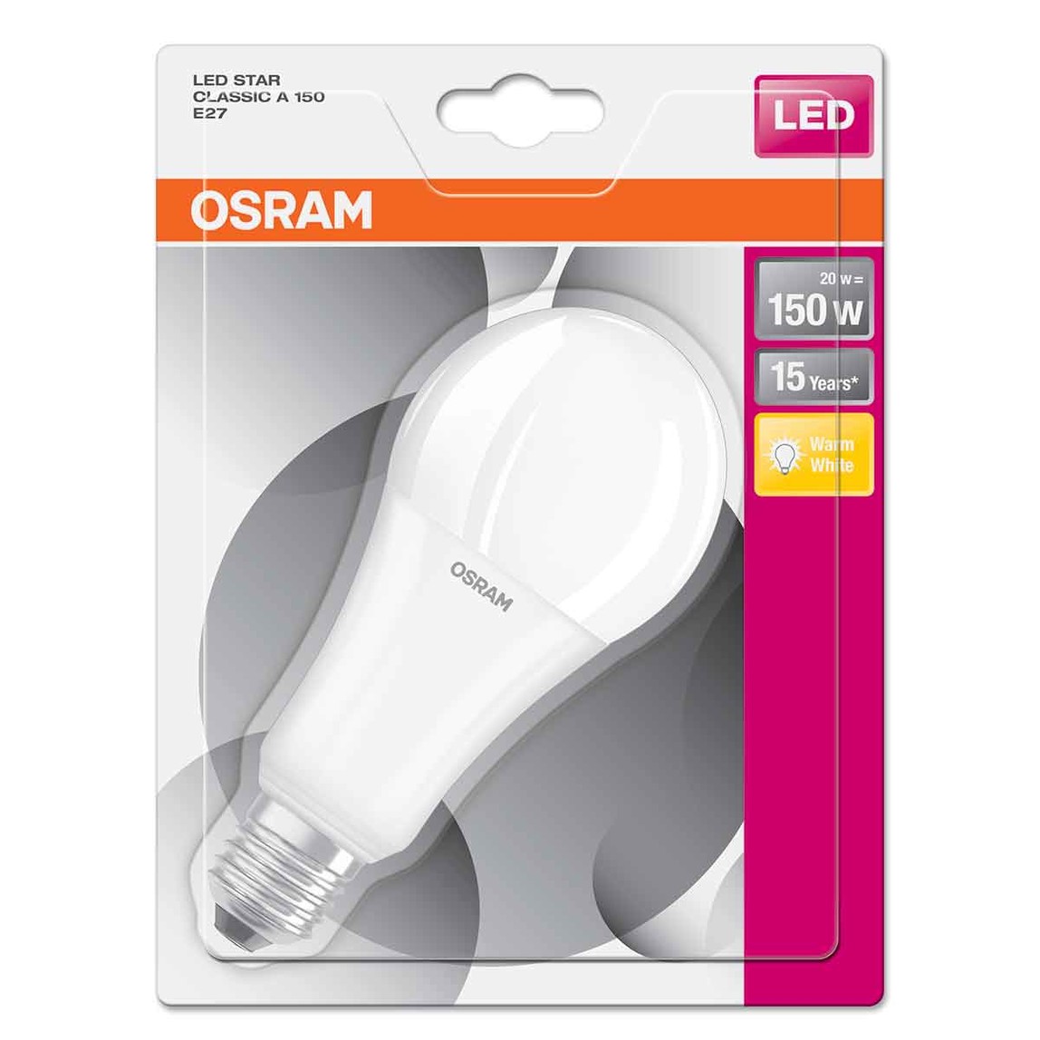    Osram A150 20 W Sarı Klasik E27 Duy Led Ampul   